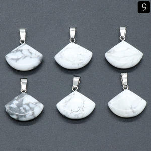 Collier pendentif en agate naturelle de style européen et américain pour la création de bijoux DIY et la fabrication de boucles d'oreilles - Product Image 3