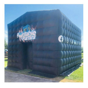 Özel siyah büyük 20ft taşınabilir parti LED aydınlatma şişme gece kulübü - Product Image 2