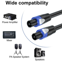 Câble Speakon, Câble XLR, Câble audio NL4FC Ohmique, Connecteur de haut-parleur à quatre ou deux fils, Câble de connexion microphone