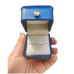 Custom Popular Classic Diamond Ring 14K White Gold 2CT Lab Grown Diamond Promise Wedding Engagement Rings