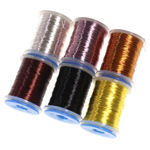 Matériaux d'attache à la mouche <span class=keywords><strong>fil</strong></span> de cuivre de 0.2mm pour <span class=keywords><strong>nymphe</strong></span> <span class=keywords><strong>fil</strong></span> de <span class=keywords><strong>pêche</strong></span> à la mouche sèche - Product Image 1