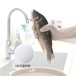 Gants en caoutchouc PVC à motif de cerf blanc, 30cm, imperméables, pour la cuisine, la vaisselle, les travaux ménagers, gants de lavage d'été pour femmes - Product Image 4