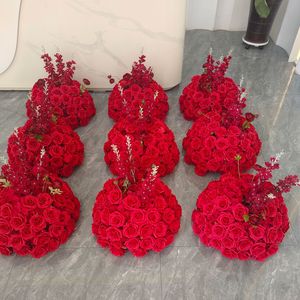 L-055 Ramo de Flores Artificiales para Decoración de Fondo de Escenario, Centro de Mesa para Bodas y Hogar - Product Image 6