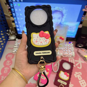 Nova Chegada Exquisite Caso para Tecno Pop 2/2 +/2f/2 Power/2 Pro/7/7pro/8/9 360 graus de proteção TPU Olá <span class=keywords><strong>Kitty</strong></span> Padrão Lanyard - Product Image 4