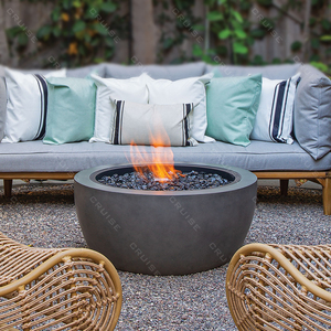 CRUISE Installation au <span class=keywords><strong>sol</strong></span> <span class=keywords><strong>Protection</strong></span> de l'environnement Bbq extérieur autoportant rond 760mm foyer <span class=keywords><strong>bois</strong></span>/gaz/alcool - Product Image 3