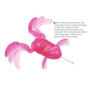 Offre Spéciale 5g-10g courte vidéo grenouille leurre appât noir TPE grenouille pour pêche à <span class=keywords><strong>la</strong></span> <span class=keywords><strong>carpe</strong></span> jambe coups <span class=keywords><strong>de</strong></span> pied grenouille cuillère spécial poisson noir outil - Product Image 4