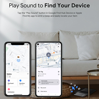 Traceur GPS sans fil rechargeable ISOOCO en plastique, étanche IP67, pour localisation de clés porte-à-porte, avec contrôle à distance et compatible iOS