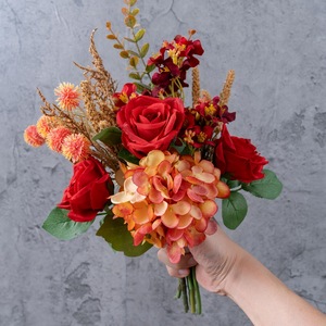 CallaFloral Ramo de Rosas Artificiales de Tela Plástica Tejida para Decoración del Hogar y Bodas CF01457 - Product Image 2
