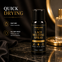 Spray Fixateur de Perruque à Séchage Rapide et Fixation Forte pour l'Installation de Perruques Lace Front – Marque Privée