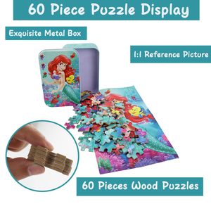 बच्चों के लिए राजकुमारी पहेली धातु बॉक्स शैक्षिक खिलौने में जिगसॉ पहेली को बच्चों के लिए आदर्श क्रिसमस उपहार - Product Image 4