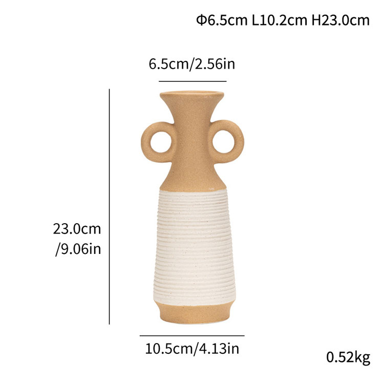 Vaso con due orecchie