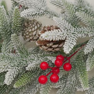 उच्च गुणवत्ता वाले हस्तनिर्मित रतन क्रिसमस ट्री दरवाजे की सजावट के लिए फूलों की माला और क्रिसमस की सजावट के लिए पुष्पांजलि - Product Image 4