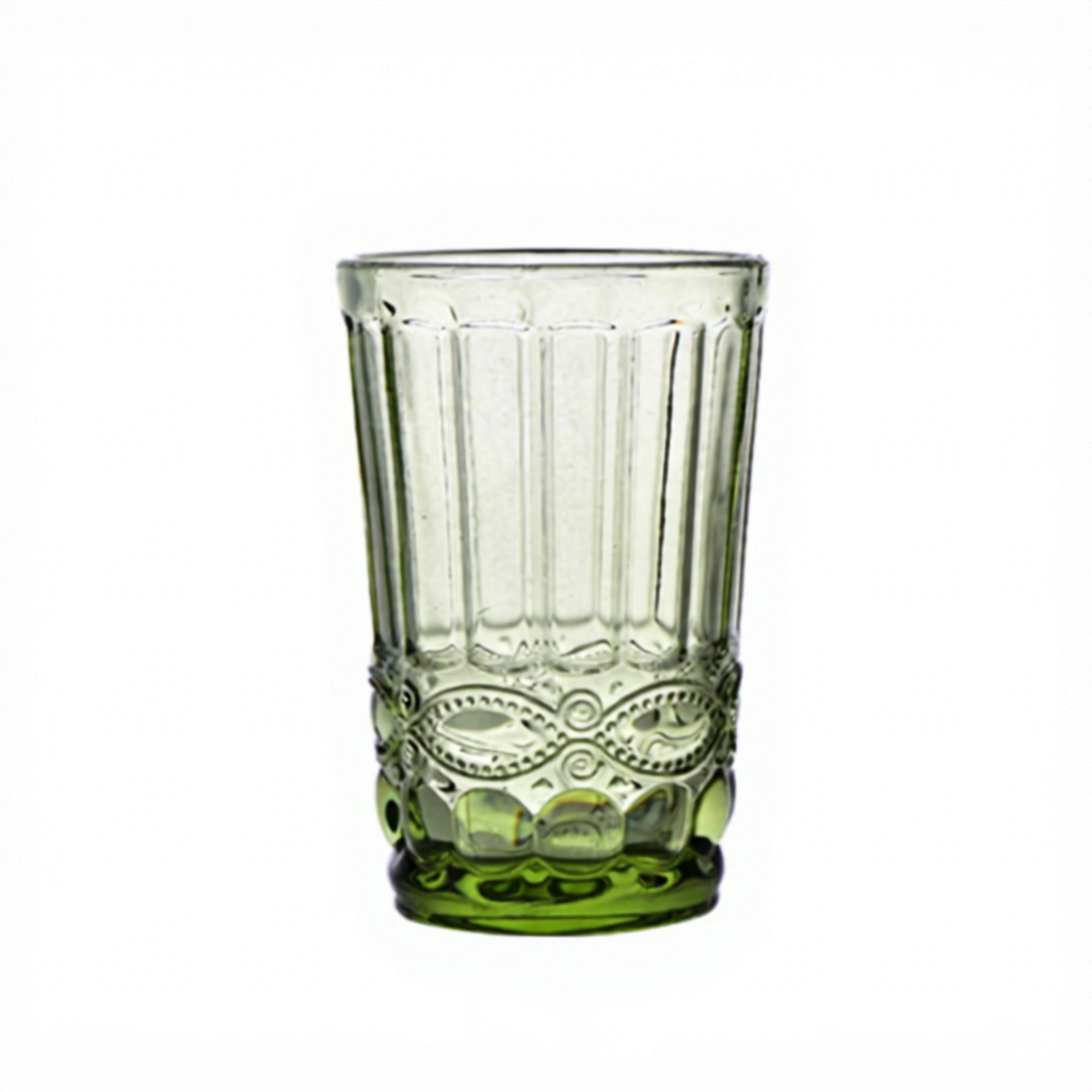 Green snake pattern tall cup