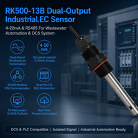Capteur EC industriel à double sortie avec signal isolé 4-20mA et RS485 Modbus RTU pour l'automatisation des systèmes DCS/PLC des eaux usées