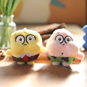 Lindo Doodle Bob Esponja Colgante Muñeco de Peluche Big Star Bag Llavero en Poliéster ODM Personalizable de Melody - Product Image 2