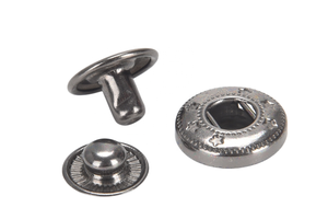 Durevole snap on 4 parti stud press fastener down jacket button tich rivet ganci per pantaloni fibbia chiusura poppers chiusure per pelle - Product Image 6