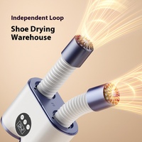 Mini séchoir à air chaud multifonctionnel pour chaussures Séchoir à vêtements électrique portable pour chaussures Séchoir à vêtements Cintre Séchoir à chaussettes