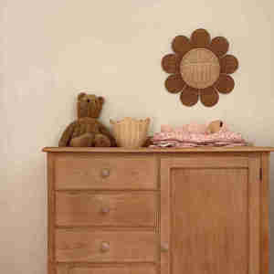 Décorations murales suspendues en <span class=keywords><strong>rotin</strong></span> naturel tissé à la main, style Art Déco, sur mesure, pour anniversaire, rangement domestique, jardin et plantes - Product Image 6