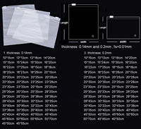 Sacs d'emballage plats en plastique EVA givré réutilisables avec fermeture éclair pour vêtements, impression sérigraphique, vente en gros d'usine à bas prix