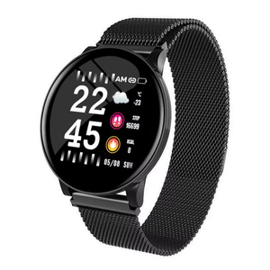 W8 Unisex Smart Watch With OLED Display IP67 Waterproof Metal Strap Fitness Tracker Heart Rate Monitor Weather Forecast W8 Smart - Product Image 1