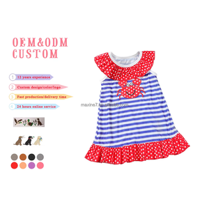 Abbigliamento da ragazza abbigliamento personalizzato su misura ricamo <span class=keywords><strong>bambini</strong></span> manica corta vestito di nuovo a scuola per <span class=keywords><strong>bambini</strong></span> vestiti per le ragazze - Product Image 4