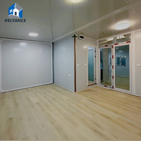 Maison conteneur extensible à aile unique étroite RELYANCE, 2-3 chambres, design moderne, garantie 3 ans, 10 unités par 40HQ, transport maritime