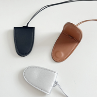 Étui à lunettes en cuir PU, pochette portable pour lunettes de soleil, cordon de cou, porte-lunettes de soleil