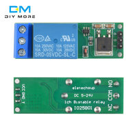 Modul Relai 1 Saluran 6-24V Flip-Flop Latch Relay Bistable Self-locking Low Pulse Trigger Module