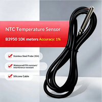 Sonde de température NTC 10K B3950 en acier inoxydable 304, étanche, résistante à l'huile, avec câble en silicone 1M/2M/3M/4M/5M pour réservoir d'eau