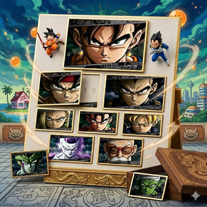 DL, venta al por mayor, dragón <span class=keywords><strong>Anime</strong></span>, tablero de arte grueso, 3D Shikishi caja ciega, personaje de lucha, paquete misterioso, juguete, decoración de escritorio, juego de mesa - Product Image 1