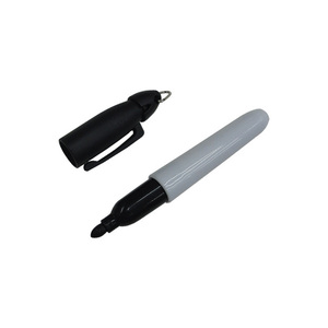 Indelible Ink Marker Pen Waterproof Custom Logo <b>Black</b> <b>Mini</b> Plastic Permanent Marker - Product Image 1