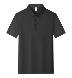 Camiseta de Golf Negra de Manga Corta, Unisex, Premium, de Alta Calidad, Tejida en Poliéster Transpirable, con Logotipo Bordado Personalizado, al por Mayor - Product Image 4