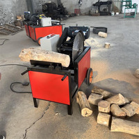 Scie à bois électrique mobile sur roues pour bois de chauffage, bûches et bois scié