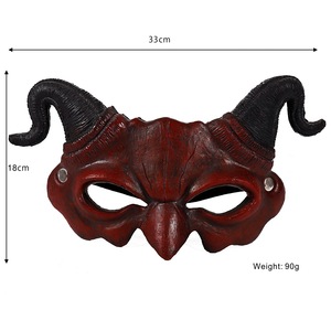Ensemble Demi-Visage d'Halloween Masque de Démon en Mousse de PU pour Maquillage de Fête de Carnaval Transfrontalier - Product Image 5