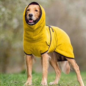 Roupas para Animais de Estimação em Fleece para Inverno/Outono, Hoodies com Capuz em Roxo, Azul e Cinza para Manter <span class=keywords><strong>Labrador</strong></span> e Cães Grandes Aquecidos - Product Image 2