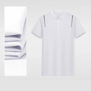 Polo à manches courtes en maille respirante à séchage rapide en soie glacée pour l'extérieur, uniforme d'équipe pour le personnel de l'entreprise - Product Image 2