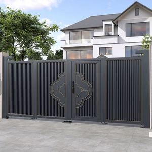 Panel de valla de privacidad de aluminio curado perforado con diseño de puerta principal de jardín, trellis de pared y corte láser - Product Image 5