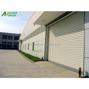 Enroulez les portes manuelles électriques galvanisées extérieures en acier de roulement de sécurité Portes industrielles Portes en métal de sécurité - Product Image 5