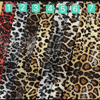 Tissu en maille extensible à paillettes imprimé léopard pour costume de scène de boîte de nuit