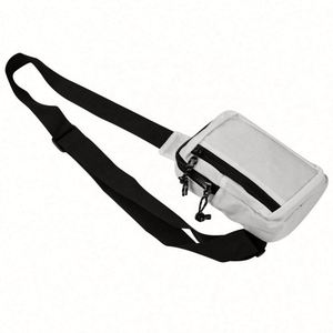 Bolso cruzado deportivo unisex de nailon, riñonera para correr, bolso de pecho con correas ajustables - Product Image 4