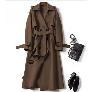 T5156 Trench Coat alla Moda di Media Lunghezza per Donne 2025, Popolare Cappotto con Cintura per <span class=keywords><strong>Primavera</strong></span> e Autunno - Product Image 4