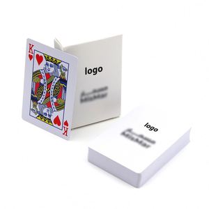 White New Pvc Thick Cut-Resistant Playing 54 Plastic <b>Poker</b> Deck of Cards - Product Image 2