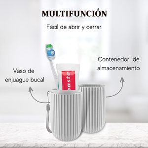 Tooth Cup Travel Toothbrush Box Portable Wash Cup Brush Mouth Cup Set Large <b>Toothpaste</b> Toothbrush Storage Box - Product Image 2
