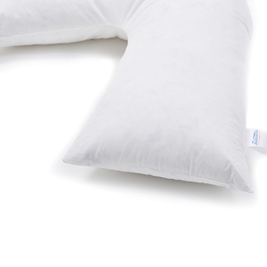 <strong>V</strong> <strong>Shaped</strong> <strong>Pillow</strong> Nursing Maternity Back Support Pregnancy <strong>Pillow</strong> White Duck Feather Filling - Product Image 4