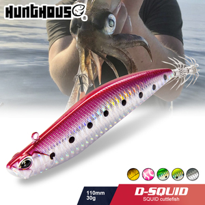 Señuelo de Pesca Hunthouse Octopus Squid, 110 mm, 30 g, Hundimiento, Luminoso, con Anzuelo para Calamar, Egi, Camarón, Pulpo, Sepia, Señuelos de Pesca, Pesca Marina - Product Image 1