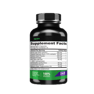 Cápsulas de Extracto de Senna, Laxante Herbal para el Alivio del Estreñimiento y Apoyo al Tránsito Intestinal - Product Image 1