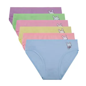 UOKIN Good Quality Cute Cartoon Pattern Soft Girl Panties Breathable Kids Underwear Cotton