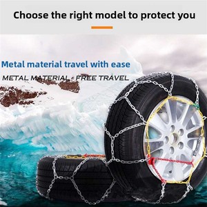Genuino <span class=keywords><strong>KN</strong></span> 60 antideslizante nueva aleación de acero plástico cadenas de nieve para SUV coches sedán neumáticos condición usada - Product Image 4