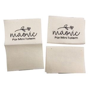 Tùy chỉnh bông may tag in logo gấp bông thẻ cho quần áo - Product Image 4