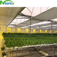 Serre multi-spans en polycarbonate ondulé tropical pour ferme/laboratoire/agriculture/commercial
